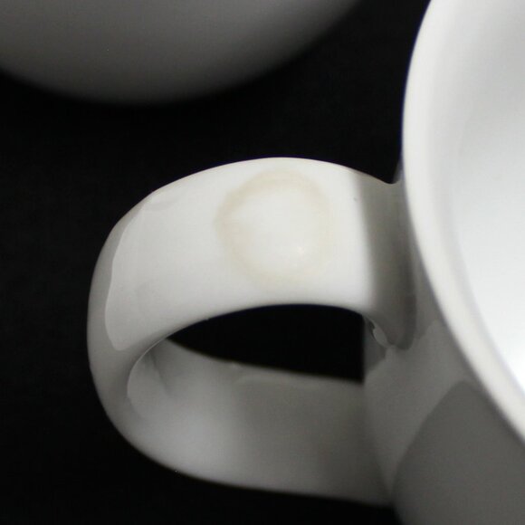 5 Pottery Barn Great White Traditional 10 oz Coffee Tea or Beverage Cups - Picture 4 of 8